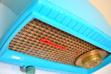 Load image into Gallery viewer, Turquoise and Wicker Vintage 1949 Capehart Model 3T55B AM Vacuum Tube Radio Totally Restored and Sounds Wonderful!