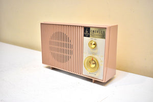 Little Pinkie 1961 Emerson Model G-1701 AM Vacuum Tube Radio Big Sound! Excellent Condition!