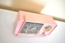 Load image into Gallery viewer, Chiffon Pink 1958 GE General Electric Model C-406A AM Vintage Vacuum Tube Radio Little Cutie in Excellent Condition!