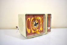 Load image into Gallery viewer, GROOVY Retro Solid State 1969 General Electric C3300A AM Clock Radio Alarm Greg Brady Approves!