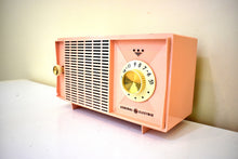 Load image into Gallery viewer, Carnation Pink Mid Century Vintage 1959 General Electric Model T-125A Vacuum Tube Radio Sounds Great! Excellent Condition!