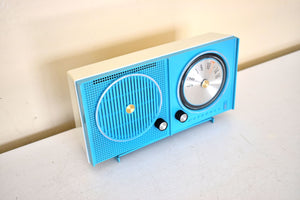 Bluetooth Ready To Go - Cielo Blue 1963 Motorola Model A234B AM Vacuum Tube Radio Works Great Looks Great! Excellent Condition!