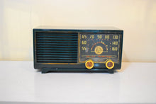 Load image into Gallery viewer, Forest Green 1953 Philco Model 53-562 Vacuum Tube Radio Sounds and Looks Great! Civil Defense Relic!