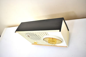 Bluetooth Ready To Go - Black Ivory 1960 Philco F824-124 AM Vacuum Tube Radio Sounds Great! Excellent Condition!