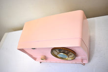 Load image into Gallery viewer, Peggy Pink 1956 RCA Victor Model 8-X-6F AM Vacuum Tube Radio Rare Color and Great Player!