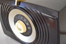 Load image into Gallery viewer, Espresso Brown Bakelite 1950 RCA Victor Model X551 &quot;The Creighton&quot; Vacuum Tube AM Radio Sounds Great Excellent Condition!