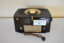 Load image into Gallery viewer, Espresso Brown Bakelite 1950 RCA Victor Model X551 &quot;The Creighton&quot; Vacuum Tube AM Radio Sounds Great Excellent Condition!