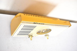 Bluetooth Ready To Go - Mango Yellow 1959 Sylvania Model 3013 Vacuum Tube AM Radio Jetsons Atomic Age Marvel!
