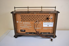 Load image into Gallery viewer, Honey Chestnut Solid Wood 1960s Westinghouse Model H680N7 AM/FM Vacuum Tube Radio Sounds Awesome!