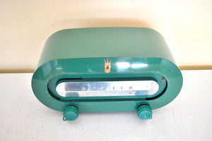 Clover Green 1951 Zenith Consol-Tone Model H511F Vacuum Tube Radio Looks and Sounds Great!