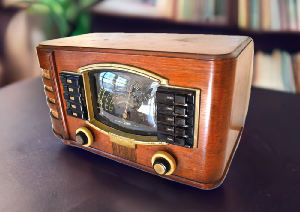 Artisan Handcrafted Wood 1940-40 Zenith Philco Model 7-S-633