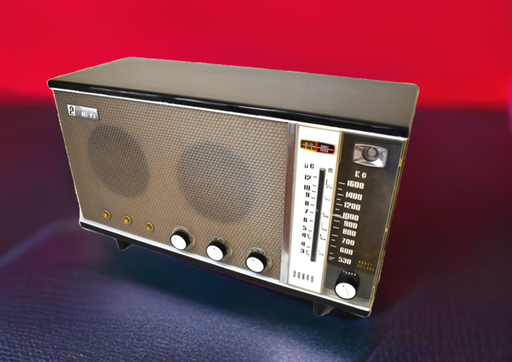 Bluetooth すぐに使えます - 1956 Sanyo モデル SF-680 AM/短波真空管
