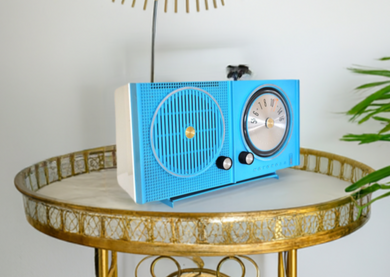 Bluetooth Ready To Go - Cielo Blue 1963 Motorola Model A234B AM Vacuum Tube Radio Works Great Looks Great! Excellent Condition!