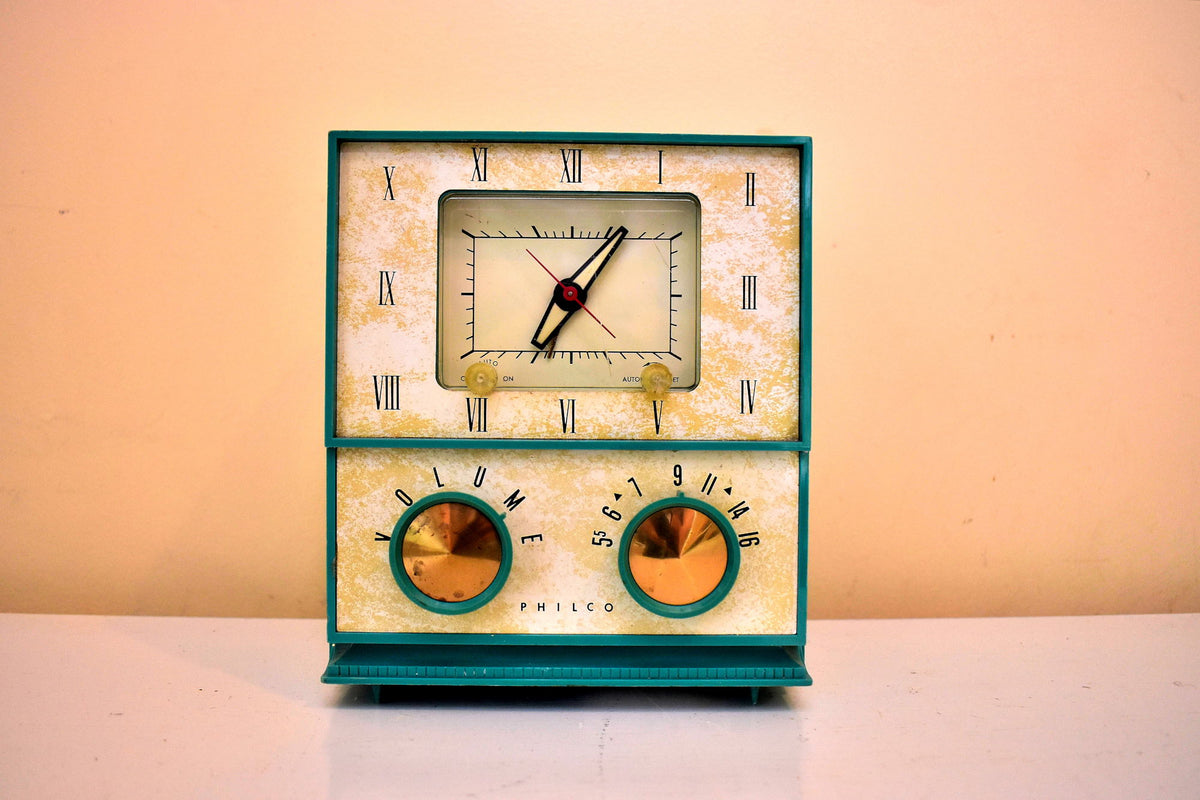 Seafoam Green 1956 Philco Model D736-124 AM 真空管ラジオ レア