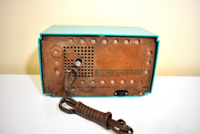 Load image into Gallery viewer, Seafoam Green 1958 Philco Model F752-124 AM Vacuum Tube Radio Rare Awesome Color Sounds Great! Excellent Condition!