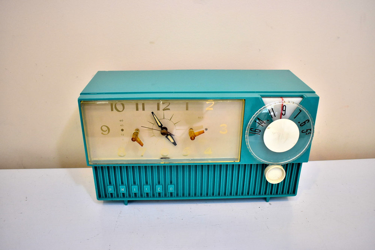 Seafoam Green 1958 Philco Model F758-124 AM 真空管ラジオ レア