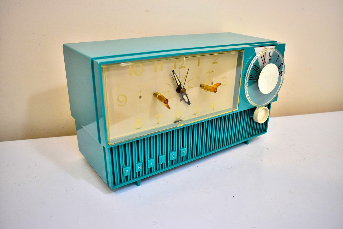 Seafoam Green 1958 Philco Model F758-124 AM 真空管ラジオ レア