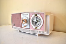 Load image into Gallery viewer, Priscilla Pink Mid-Century 1963 Motorola Model C19P23 Vacuum Tube AM Clock Radio Rare Color Combo!