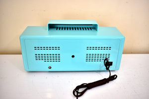 Ming Blue 1959 Silvertone Model 9009 Vacuum Tube AM Radio Rare Beautiful Excellent Plus Condition!