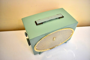 Sage Green 1955 Zenith Model 5Y01 Vacuum Tube AM Radio Sounds Great! Excellent Condition!