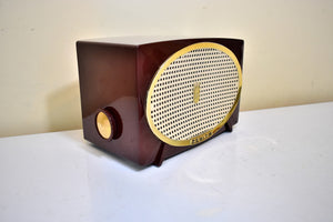 Burgundy Dynamo 1955 Zenith Model A513-R Vacuum Tube AM Radio Sounds Spectacular Excellent Condition!