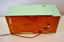 Load image into Gallery viewer, Mist Green Mid Century Retro Jetsons 1957 Arvin 5561 Tube AM Clock Radio Totally Restored! - [product_type} - Arvin - Retro Radio Farm