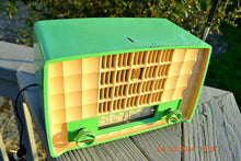 Load image into Gallery viewer, SOLD! - June 21, 2014 - CHARTREUSE GREEN Very Rare Vintage 1954 Philips P143-3 Tube AM Radio Works! - [product_type} - Philips - Retro Radio Farm