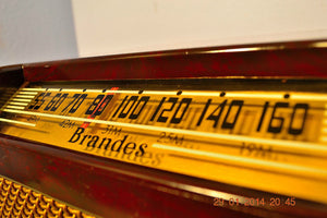 SOLD! - Oct 31, 2014 - BEAUTIFUL PRISTINE Rare Art Deco Retro 1946-48 BRANDES AM Tube Radio Works! Wow! - [product_type} - Brandes - Retro Radio Farm