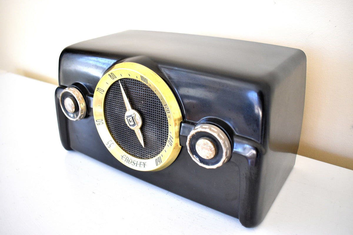 オブシディアン ブラック 1950 クロスリー モデル 10-136E AM 真空管