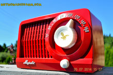Load image into Gallery viewer, SOLD! - Aug 1, 2014 - CARDINAL RED Art Deco Retro Vintage 1952 Majestic AM Tube AM Radio WORKS! - [product_type} - Admiral - Retro Radio Farm