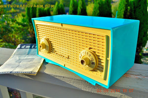 SOLD! - Oct 1, 2014 - SEAFOAM GREEN Retro Jetsons Vintage 1958 Admiral Model 248 AM Tube Radio WORKS! - [product_type} - Admiral - Retro Radio Farm