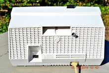 Load image into Gallery viewer, SOLD! - Dec 14, 2014 - TAN and White Retro Jetsons Vintage 1957 RCA 1-X-5KE AM Tube Clock Radio WORKS! - [product_type} - RCA Victor - Retro Radio Farm