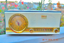Load image into Gallery viewer, SOLD! - Dec 17, 2014 - CHARCOAL Retro Jetsons Vintage 1957 Travler Model 50C323 AM Tube Clock Radio WORKS! - [product_type} - Travler - Retro Radio Farm