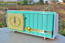 Load image into Gallery viewer, SOLD! - Dec 13, 2014 - TURQUOISE Retro Jetsons Vintage 1957 RCA Victor Model C-3HE AM Tube Radio WORKS! - [product_type} - RCA Victor - Retro Radio Farm