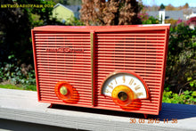 Load image into Gallery viewer, SOLD! - June 6, 2015 - BLUETOOTH MP3 READY - WACKY LOOKING Salmon Pink Retro Jetsons Vintage 1957 Philco G826-124 AM Tube Radio WORKS! - [product_type} - Philco - Retro Radio Farm