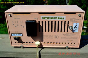 SOLD! - June 21, 2015 - BLUETOOTH MP3 READY - PASTEL PINK Mid Century Vintage 1959 Packard Bell Model 5R9 Tube Radio Totally Restored! - [product_type} - Packard-Bell - Retro Radio Farm