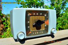 Load image into Gallery viewer, SOLD! - July 23, 2015 - BLUETOOTH MP3 READY -  Slate Grey Retro Mid Century Deco Vintage 1951 Zenith H615 AM Tube Radio Sounds Great! - [product_type} - Zenith - Retro Radio Farm