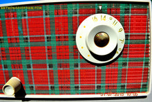 Load image into Gallery viewer, SOLD! - Sept 9, 2015 - MAD FOR PLAID! Mid Century Retro Vintage 1956 Westinghouse H503T5A Tube AM Radio WORKS! - [product_type} - Westinghouse - Retro Radio Farm