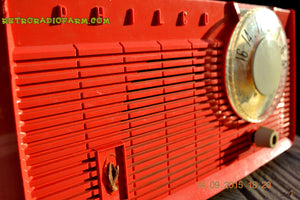 SOLD! - June 4, 2016 - BLUETOOTH MP3 READY - Salmon Pink Retro Mid Century Jetsons Vintage 1958 Philco E-814-124 AM Tube Radio WORKS! - [product_type} - Philco - Retro Radio Farm