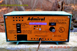 SOLD! - Dec 13, 2015 - BLUETOOTH MP3 Ready - Admiral Model 251 955 AM Tube Radio Pistachio Green Retro Jetsons Mid Century Vintage Totally Restored! - [product_type} - Admiral - Retro Radio Farm