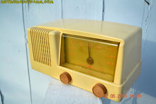 Load image into Gallery viewer, SOLD! - Nov 29, 2016 - BLUETOOTH MP3 READY - Antique Ivory Mid Century Retro Vintage 1950 General Electric Model 414 AM Tube Radio Totally Restored! - [product_type} - General Electric - Retro Radio Farm