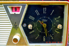 Load image into Gallery viewer, SOLD! - Aug 30, 2016 - BUBBLE Gum Pink and White Emerson Model 883 Series B Tube AM Clock Radio Mid Century Rare Color Sounds Great! - [product_type} - Emerson - Retro Radio Farm