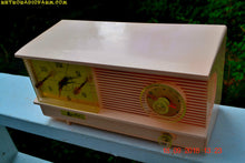 Load image into Gallery viewer, SOLD! - Sept 26, 2016 - POWDER PINK Vintage Antique Mid Century 1961 Arvin Model 51R23 Tube AM Clock Radio Restored and Rare! - [product_type} - Arvin - Retro Radio Farm