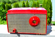 Load image into Gallery viewer, SOLD! - August 22, 2014 - CANDY APPLE RED Retro Vintage 1956 Westinghouse H-500T5A Tube AM Radio WORKS! - [product_type} - Westinghouse - Retro Radio Farm