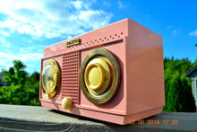 Load image into Gallery viewer, SOLD! - Nov 3, 2014 - PANTHER PINK Retro Jetsons 1954 DeWald H528 Tube AM Bakelite Clock Radio WORKS! - [product_type} - DeWald - Retro Radio Farm