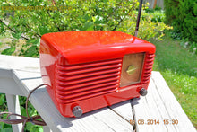 Load image into Gallery viewer, SOLD! - June 16, 2014 - LIPSTICK RED Vintage Deco Retro 1949 Philco Transitone 49-500 AM Bakelite Tube Radio Works! Wow! - [product_type} - Admiral - Retro Radio Farm