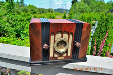 Load image into Gallery viewer, SOLD! - Sept 2, 2015 -BEAUTIFUL Wood Art Deco Retro 1935 Western Air Patrol 4G2T AM Tube Radio Totally Restored! Wow! - [product_type} - Western Air Patrol - Retro Radio Farm
