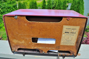 SOLD! - Oct 2, 2014 - BEAUTIFUL Retro Vintage Rare Mauve Pink 1950's Stewart Warner 9165-B AM Tube Radio WORKS! - [product_type} - Stewart Warner - Retro Radio Farm