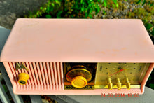 Load image into Gallery viewer, SOLD! - July 3, 2014 - PRETTY IN PINK Retro Jetsons 1957 Motorola 57CC Tube AM Clock Radio WORKS! - [product_type} - Motorola - Retro Radio Farm