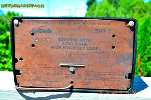 SOLD! - Sept 20, 2014 - SHERWOOD GREEN Retro Vintage 1950 Motorola 5H13 Tube AM Radio WORKS! - [product_type} - Motorola - Retro Radio Farm